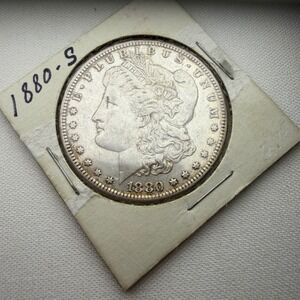 1880-S Morgan Silver Dollar United States One Dollar Coin San Francisco Mint